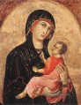 Madonna mit dem Kind keine 593 Schule Siena Duccio